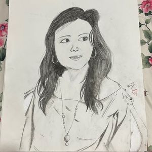 Lady drawing